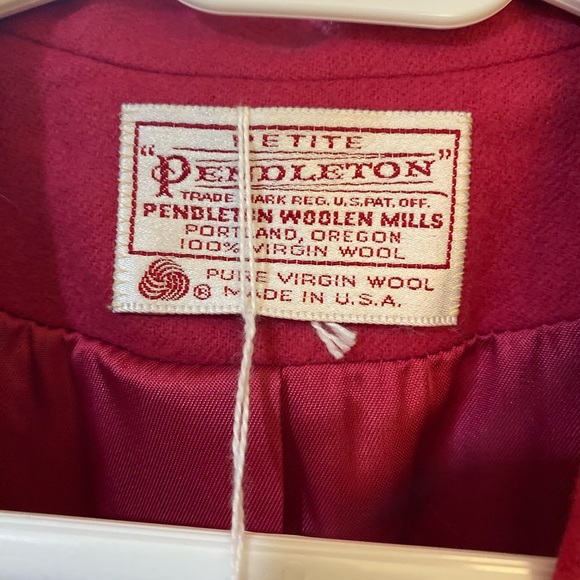 Vintage Hot Pink Wool Pendleton Blazer - Size 10 - Picture 4 of 6